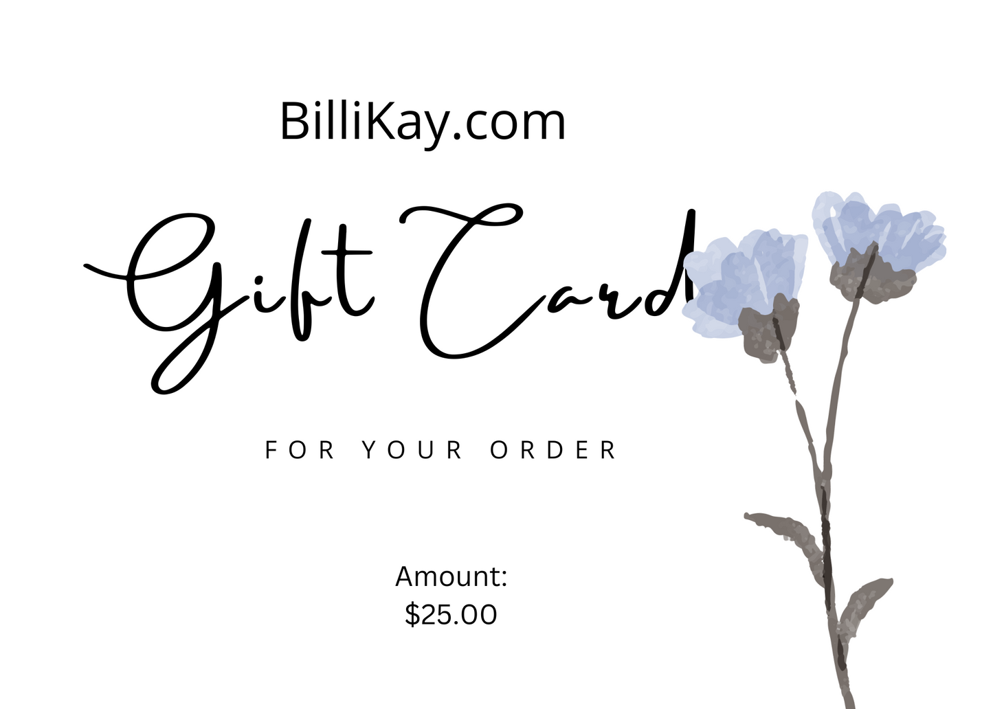 Billi Kay Gift Cards